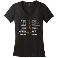 BLACK HISTORY Month Juneteenth African American Pride Women's V-Neck T-Shirt