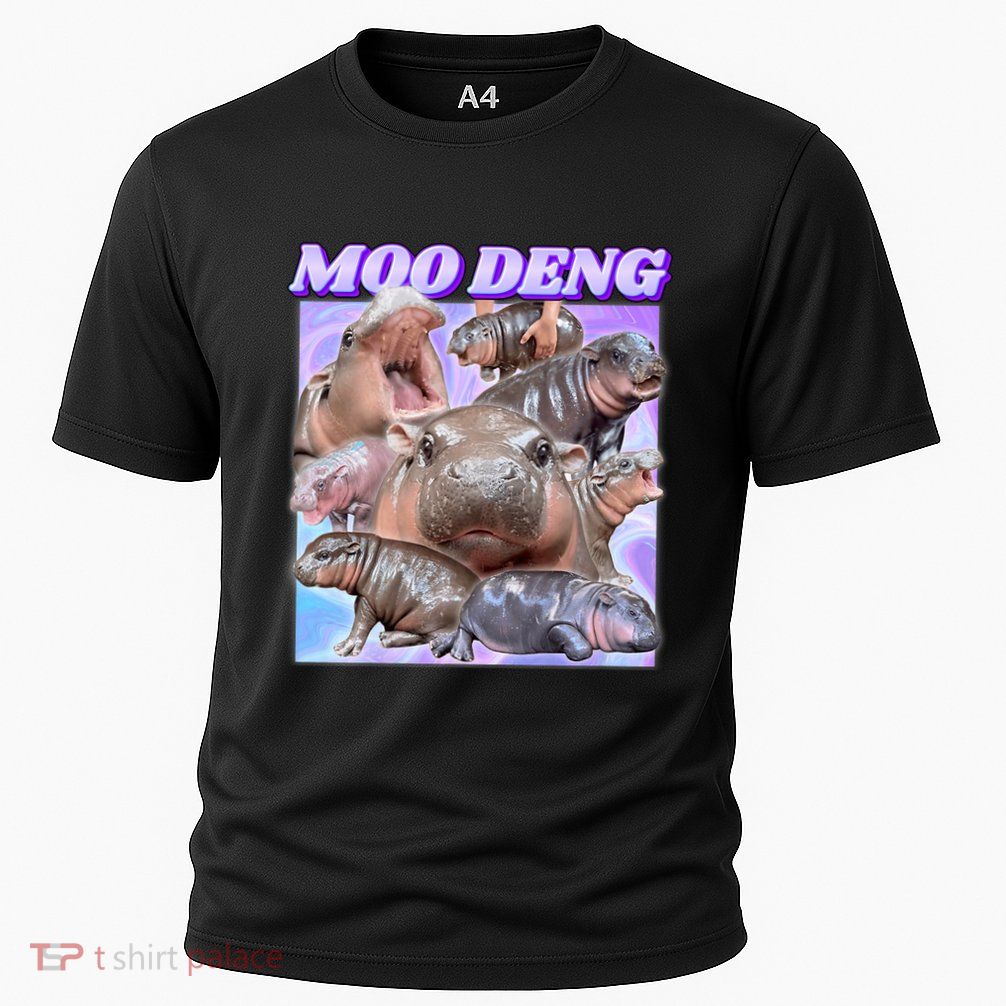 Baby Hippo Moo Deng Cooling Performance Crew T-Shirt