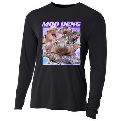 Baby Hippo Moo Deng Cooling Performance Long Sleeve Crew