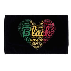 Black History Month Juneteenth African American Proud Black Microfiber Hand Towel