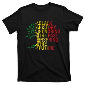 Black History Month Honoring Past Inspiring Future T-Shirt