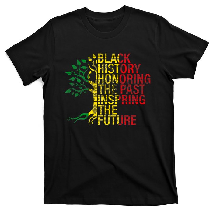 Black History Month Honoring Past Inspiring Future T-Shirt