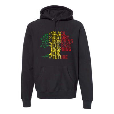 Black History Month Honoring Past Inspiring Future Premium Hoodie