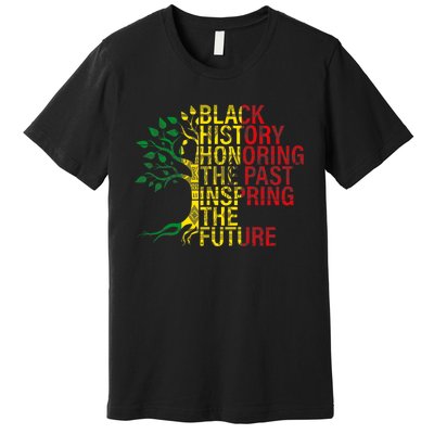 Black History Month Honoring Past Inspiring Future Premium T-Shirt