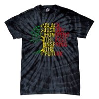 Black History Month Honoring Past Inspiring Future Tie-Dye T-Shirt