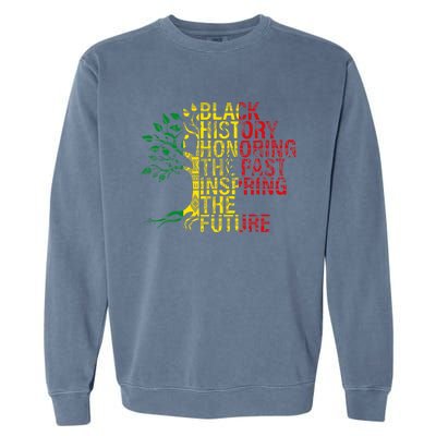 Black History Month Honoring Past Inspiring Future Garment-Dyed Sweatshirt