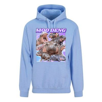 Baby Hippo Moo Deng Unisex Surf Hoodie