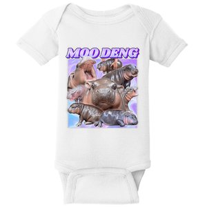 Baby Hippo Moo Deng Baby Bodysuit