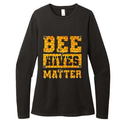 Bee Hives Matter Climate Change Earth Day Womens CVC Long Sleeve Shirt