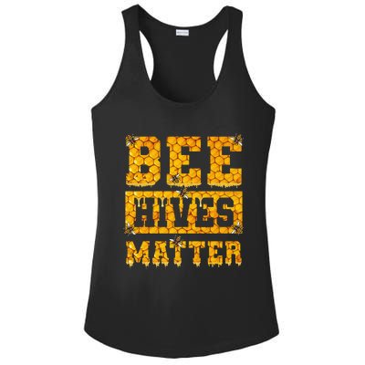 Bee Hives Matter Climate Change Earth Day Ladies PosiCharge Competitor Racerback Tank