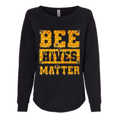 Bee Hives Matter Climate Change Earth Day Womens California Wash Sweatshirt