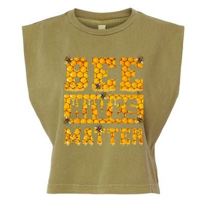 Bee Hives Matter Climate Change Earth Day Garment-Dyed Women's Muscle Tee