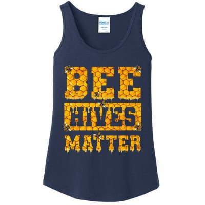 Bee Hives Matter Climate Change Earth Day Ladies Essential Tank