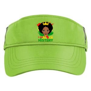 Black History Month Shirts Black Melanin Girl I Am Black History Adult Drive Performance Visor