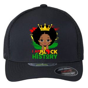 Black History Month Shirts Black Melanin Girl I Am Black History Flexfit Unipanel Trucker Cap