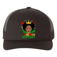 Black History Month Shirts Black Melanin Girl I Am Black History Yupoong Adult 5-Panel Trucker Hat