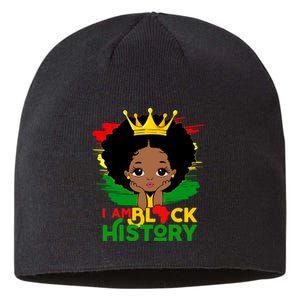 Black History Month Shirts Black Melanin Girl I Am Black History Sustainable Beanie