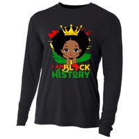 Black History Month Shirts Black Melanin Girl I Am Black History Cooling Performance Long Sleeve Crew