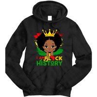 Black History Month Shirts Black Melanin Girl I Am Black History Tie Dye Hoodie