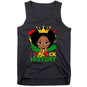 Black History Month Shirts Black Melanin Girl I Am Black History Tank Top