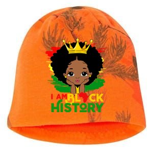 Black History Month Shirts Black Melanin Girl I Am Black History Kati - Camo Knit Beanie