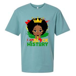 Black History Month Shirts Black Melanin Girl I Am Black History Sueded Cloud Jersey T-Shirt