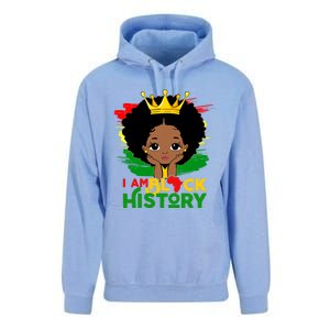 Black History Month Shirts Black Melanin Girl I Am Black History Unisex Surf Hoodie