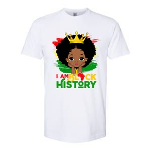 Black History Month Shirts Black Melanin Girl I Am Black History Softstyle CVC T-Shirt