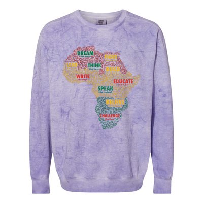 Black History Month African American Juneteenth Celebrations Colorblast Crewneck Sweatshirt