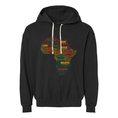 Black History Month African American Juneteenth Celebrations Garment-Dyed Fleece Hoodie