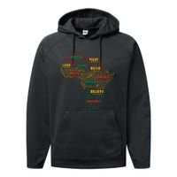 Black History Month African American Juneteenth Celebrations Performance Fleece Hoodie