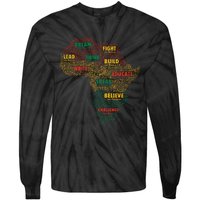 Black History Month African American Juneteenth Celebrations Tie-Dye Long Sleeve Shirt