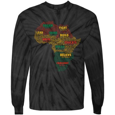 Black History Month African American Juneteenth Celebrations Tie-Dye Long Sleeve Shirt