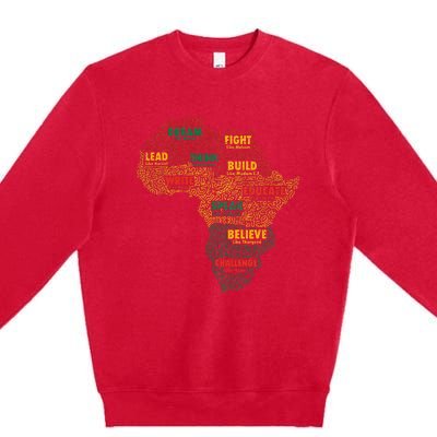 Black History Month African American Juneteenth Celebrations Premium Crewneck Sweatshirt