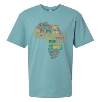 Black History Month African American Juneteenth Celebrations Sueded Cloud Jersey T-Shirt