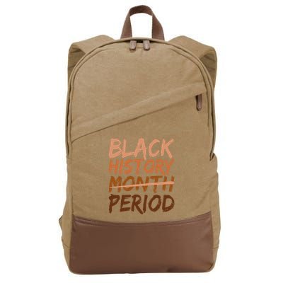 Black History Month Period African American Proud Cotton Canvas Backpack