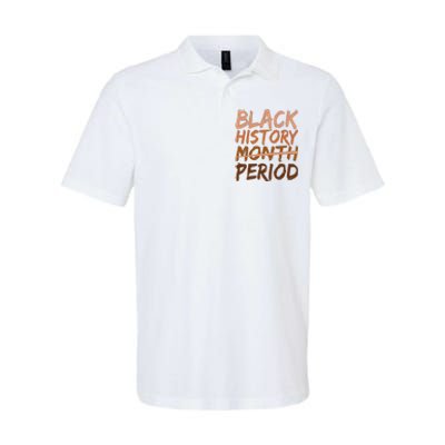 Black History Month Period African American Proud Softstyle Adult Sport Polo