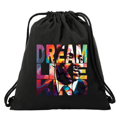 Black History Month Martin Have Dream Luther King Day Design Drawstring Bag