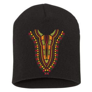 Black History Month Shirts Dashiki Print Kente Traditional Ethnic Pride African Short Acrylic Beanie