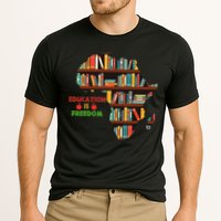 Black History Month Education Is Freedom Book Reader Cooling Performance Crew T-Shirt