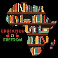 Black History Month Education Is Freedom Book Reader Cooling Performance Crew T-Shirt