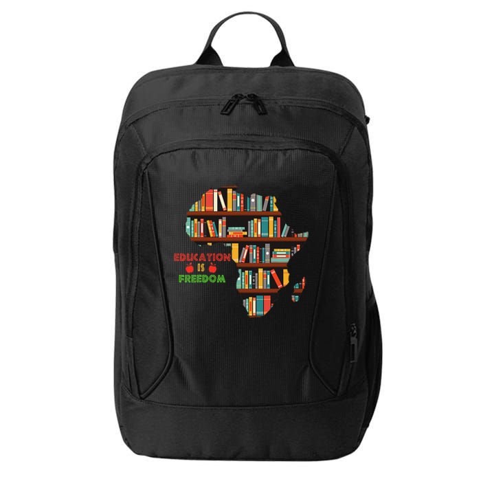 Black History Month Education Is Freedom Book Reader City Backpack