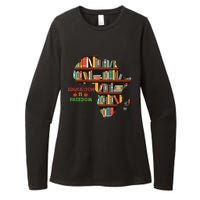 Black History Month Education Is Freedom Book Reader Womens CVC Long Sleeve Shirt