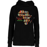 Black History Month Education Is Freedom Book Reader Womens Funnel Neck Pullover Hood