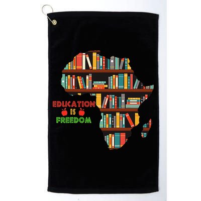 Black History Month Education Is Freedom Book Reader Golf Towel