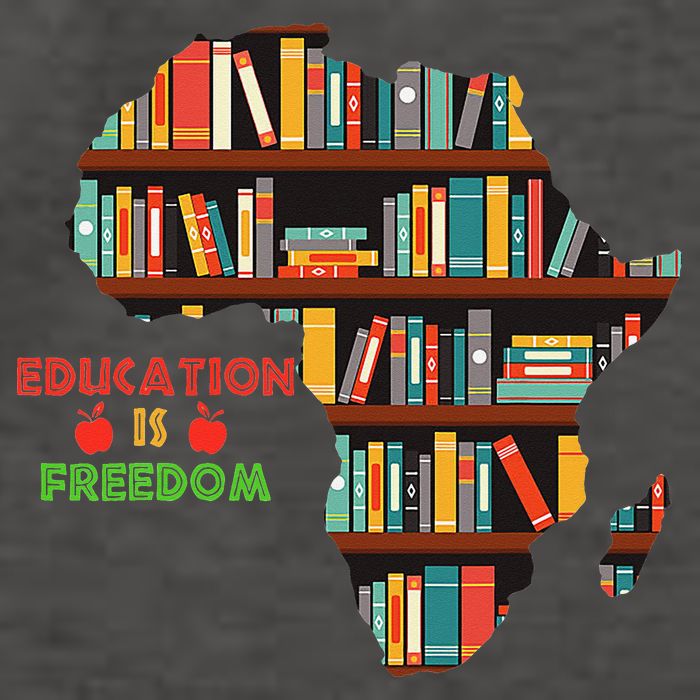 Black History Month Education Is Freedom Book Reader Vector Backpack