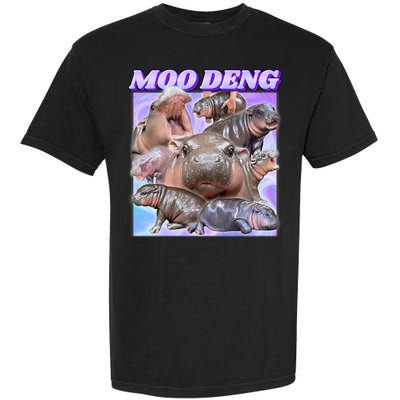 Baby Hippo Moo Deng Garment-Dyed Heavyweight T-Shirt