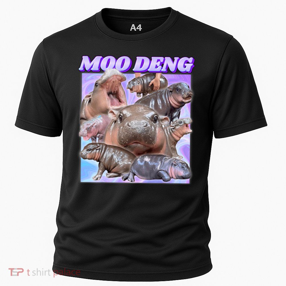 Baby Hippo Moo Deng Cooling Performance Crew T-Shirt