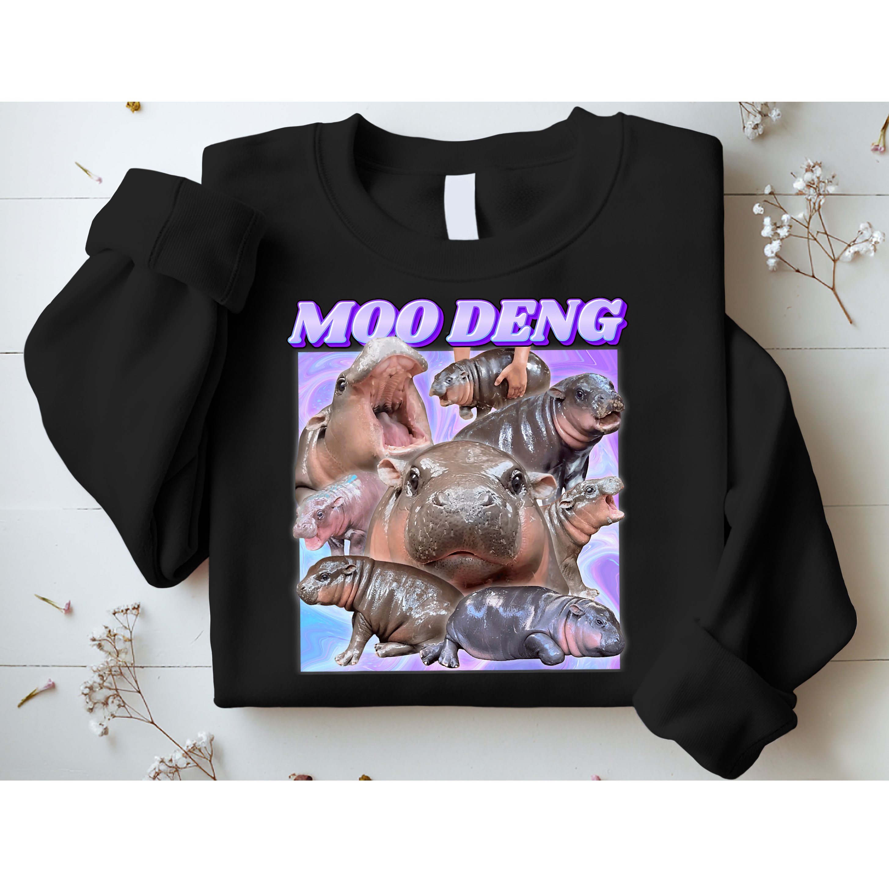 Baby Hippo Moo Deng Sweatshirt