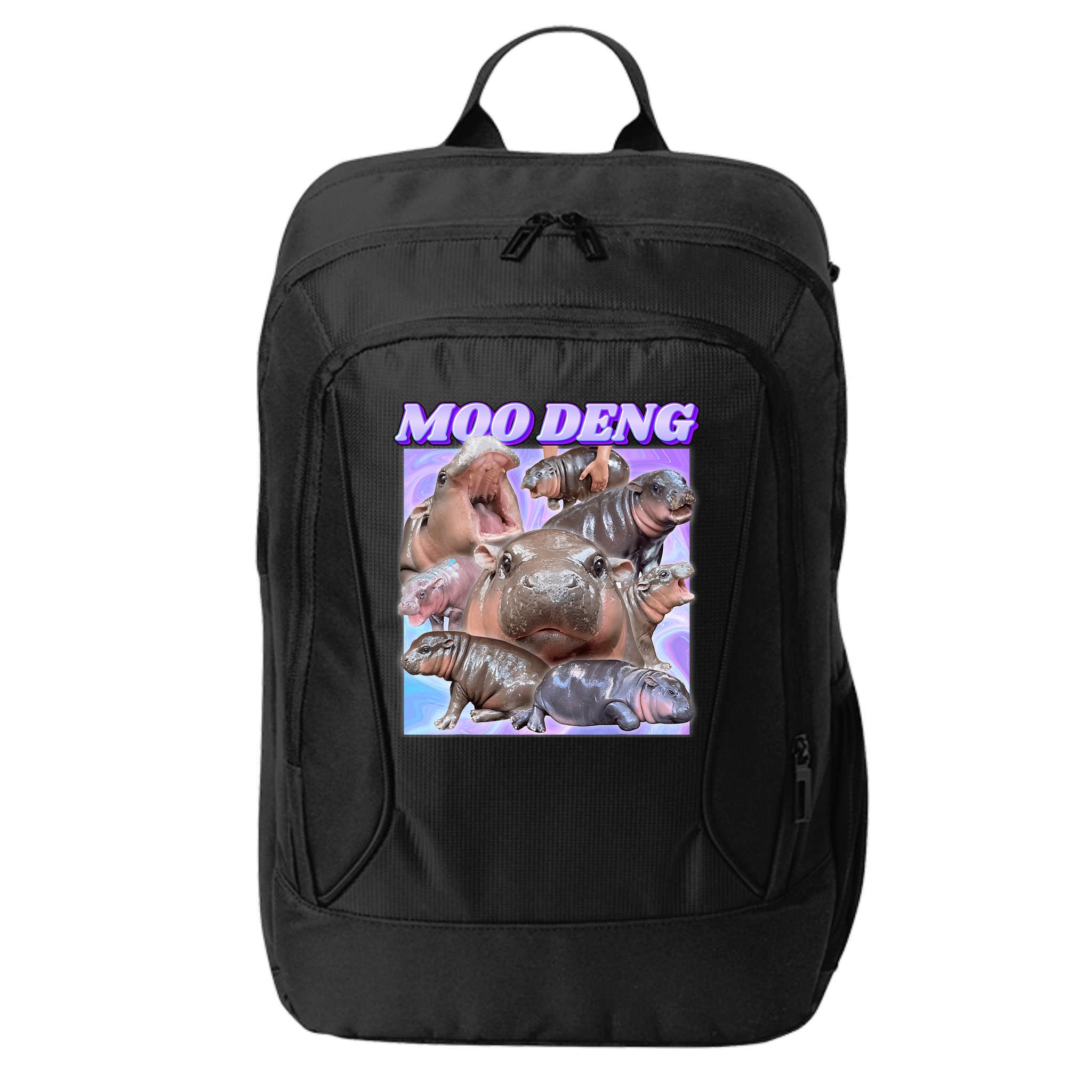 Baby Hippo Moo Deng City Backpack
